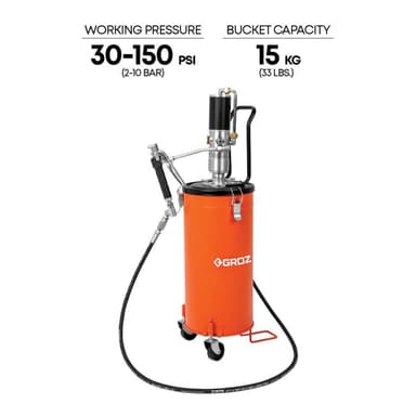 Pompe a graisse pneumatique 15Kg - Thumbnail 2