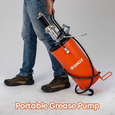 Pompe a graisse pneumatique 15Kg - Thumbnail 4