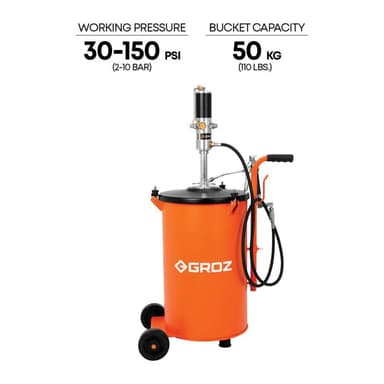 Pompe a graisse pneumatique 50 Kg - Thumbnail 2
