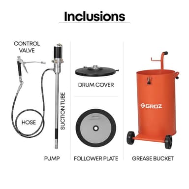 Pompe a graisse pneumatique 50 Kg - Thumbnail 4